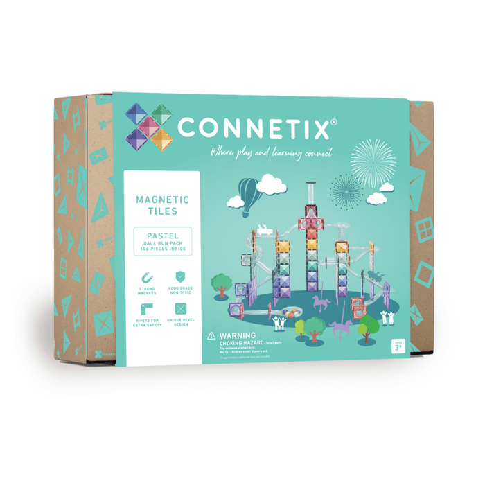 Connetix Pastel Ball Run Pack (106 Pieces)