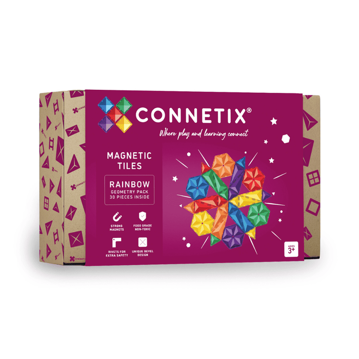 Connetix Rainbow Geometry Pack (30 Pieces)