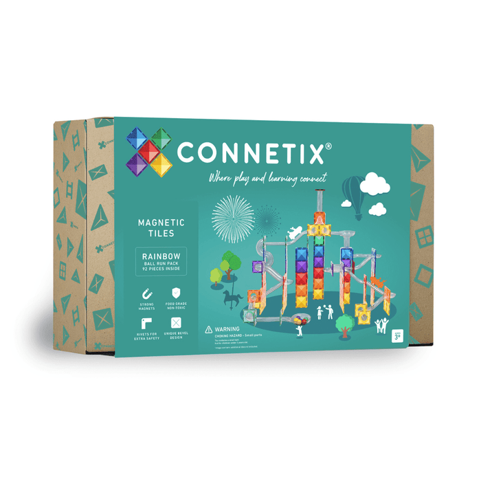 Connetix Rainbow Ball Run Pack (92 Pieces)