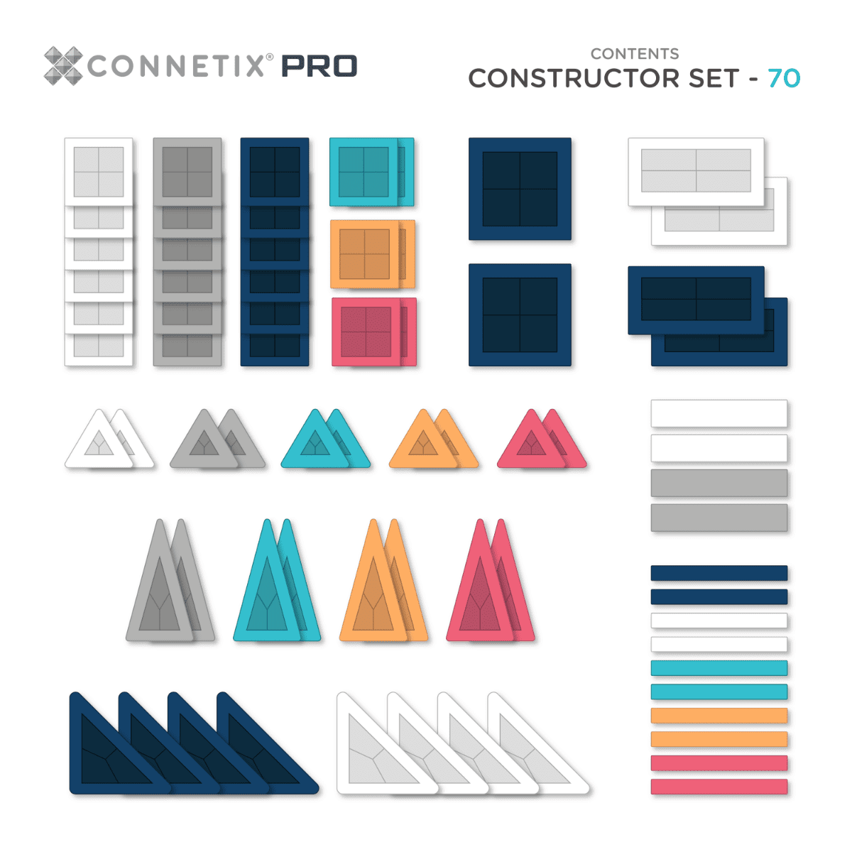 Connetix PRO Constructor Set (70 pcs)