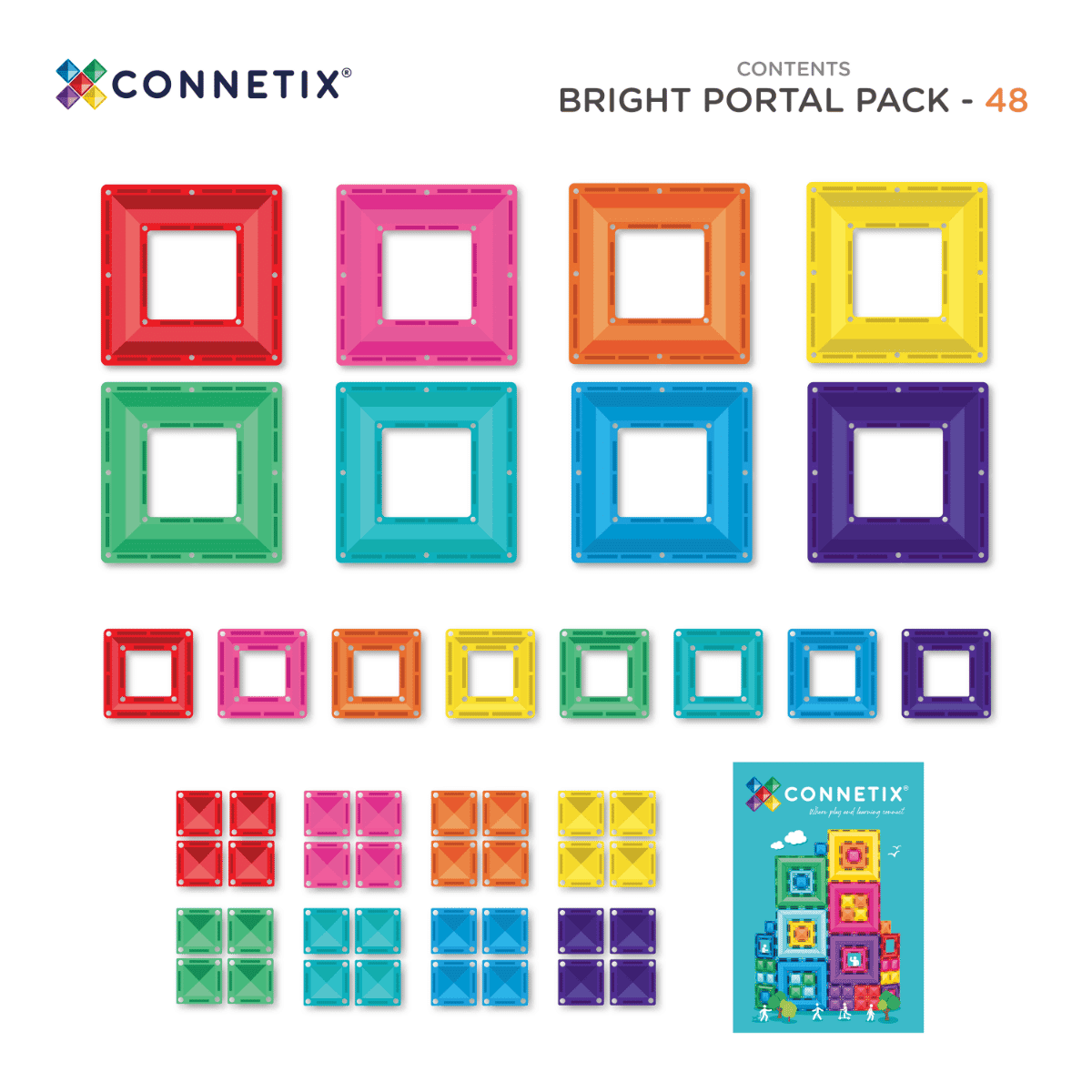 Connetix Bright Portal Pack (48 pcs)