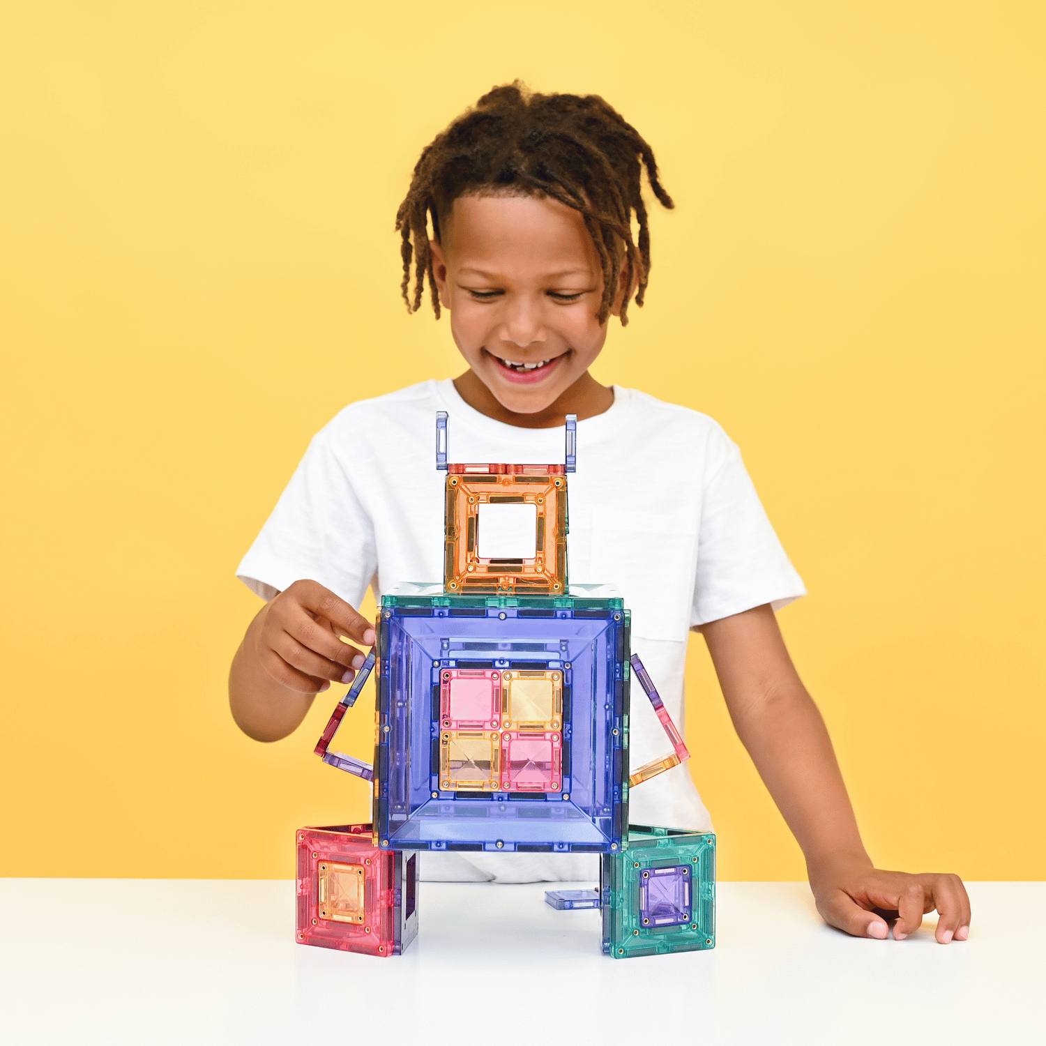 Connetix Tiles Pastel Portal Pack – 48-Piece Magnetic Tile Building Set