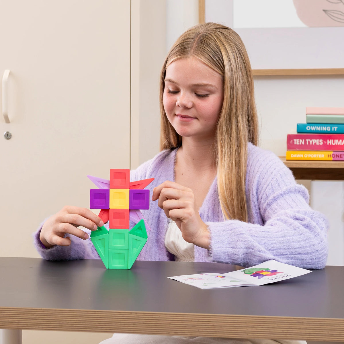 Connetix PRO Build It 4 Ways Flowers Pack – 21-Piece Precision Magnetic Tiles with Smart Spin™ Technology & Collectible Tin (Ages 5+)