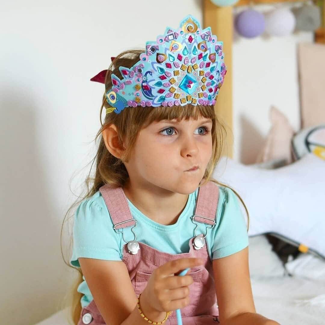 Djeco DIY Mosaic Tiaras Like a Princess