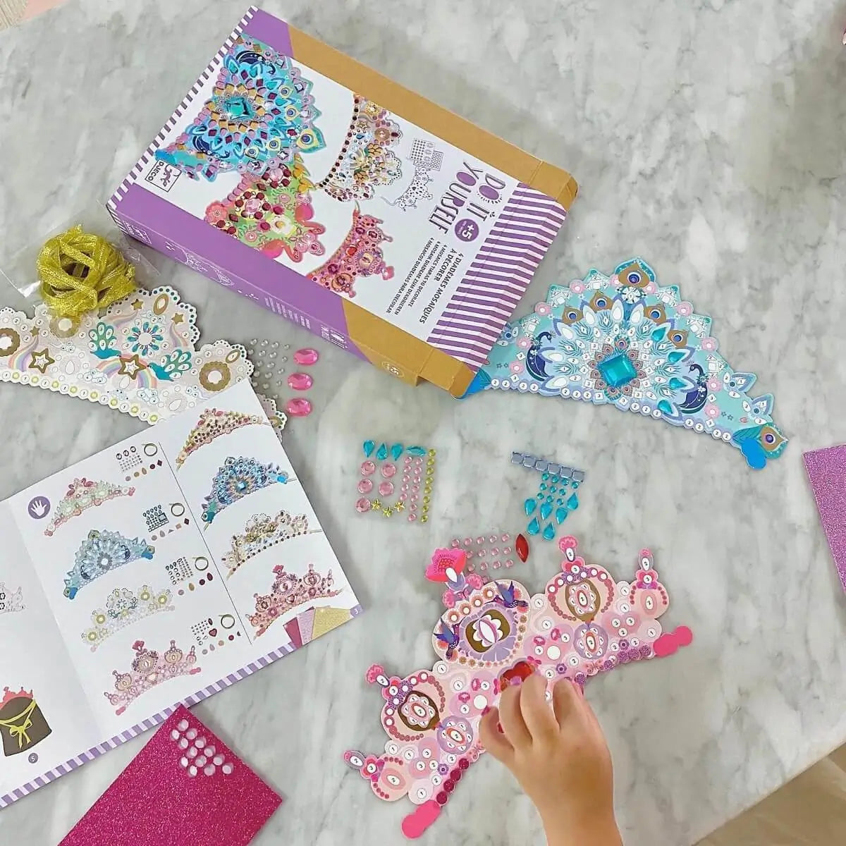 Djeco DIY Mosaic Tiaras Like a Princess