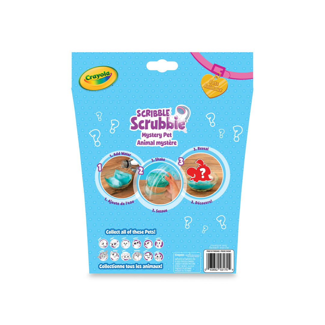 Crayola Scribble Scrubbie Mystery Backpack – Blind Bag Pet & Mini Accessories (Ages 3+)