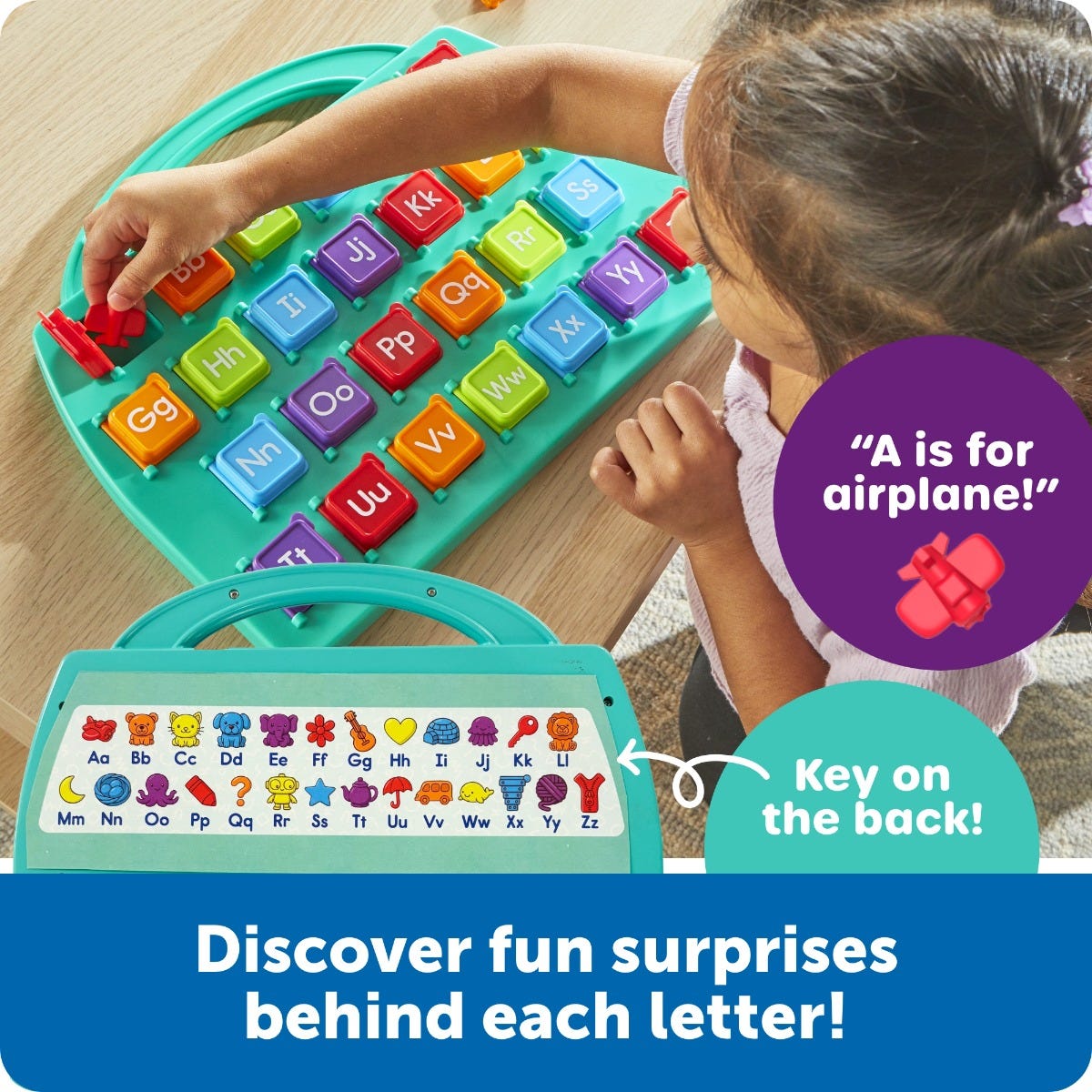 Learning Resources Lift-A-Letter Alphabet Board – A–Z Letter Recognition Activity (Ages 3+)