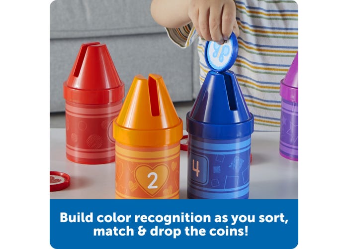 Learning Resources Counting Crayons – Count, Match & Sort Set for Toddlers (Ages 2+)