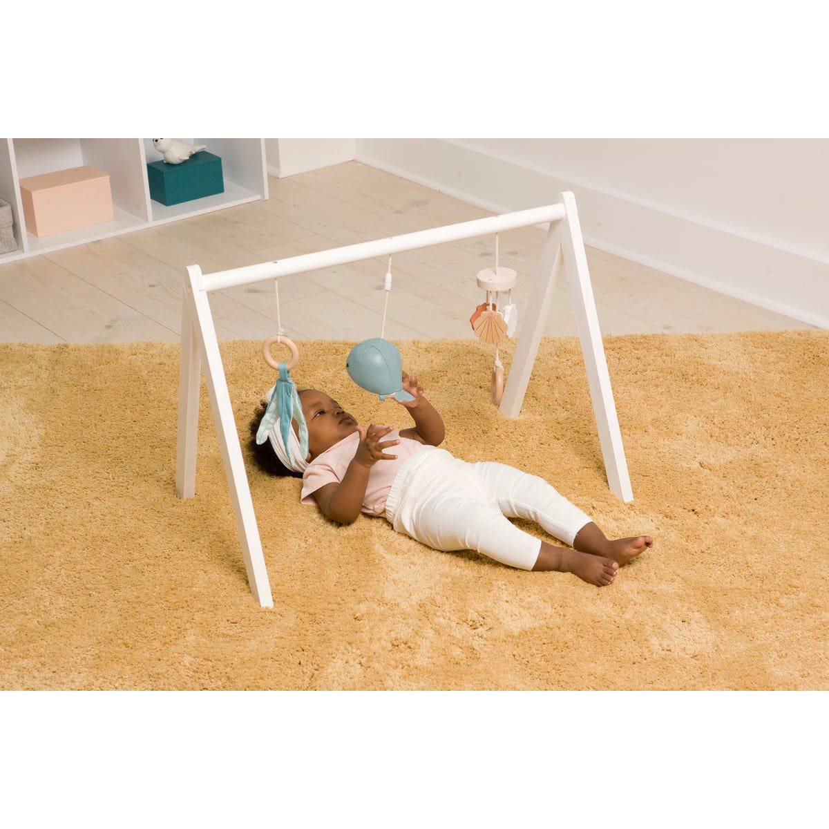 Little Big Friends Ocean Wooden Activity Gym - Ocean – Ocean World Baby Toy (Ages 0+)