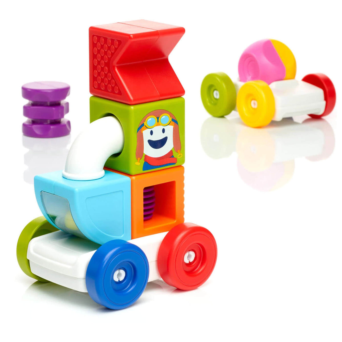 SmartMax My First Build & Drive – 2-in-1 Magnetic Vehicle Building Set with 24 Challenges for Toddlers (Ages 18m–5)