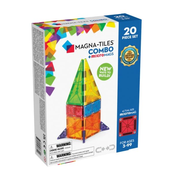 MAGNA-TILES Combo + microMAGS (20 Piece Set)