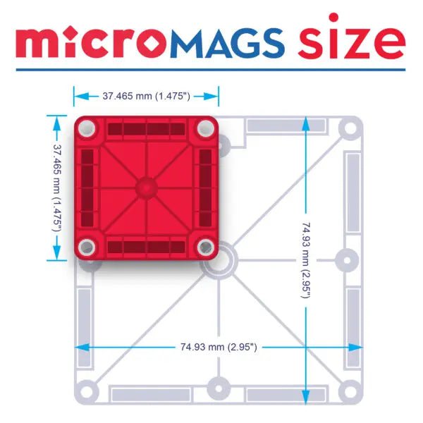 MAGNA-TILES Combo + microMAGS (20 Piece Set)