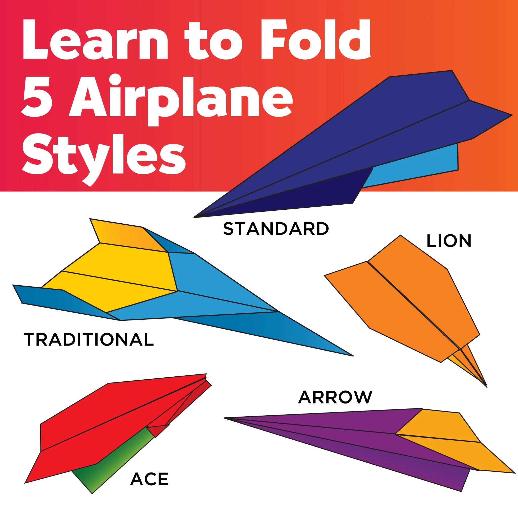Fold & Launch/Stunt Squadron Paper Airplanes