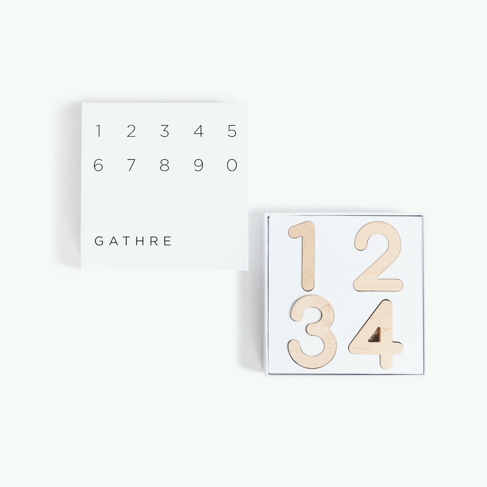 Gathre Wooden Numbers