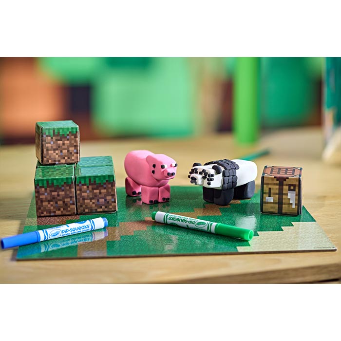 Crayola Minecraft Sculpt & Play Kit – Model Magic Clay Building Activity for Minecraft Fans (Ages 6+)
