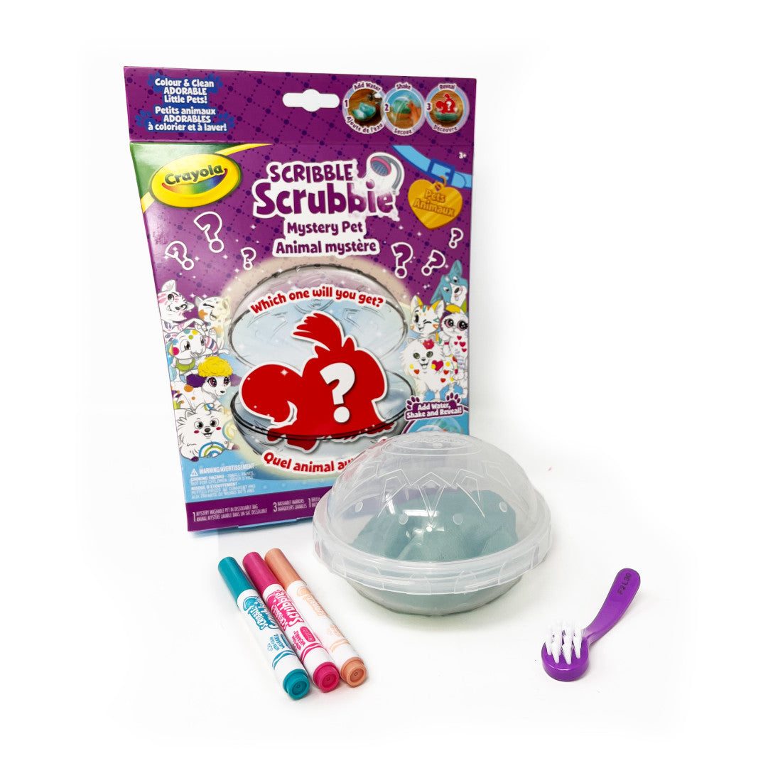 Crayola Scribble Scrubbie Mystery Backpack – Blind Bag Pet & Mini Accessories (Ages 3+)