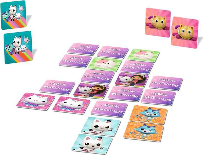 ThinkFun Gabby's Dollhouse Matching Game - Trilingual