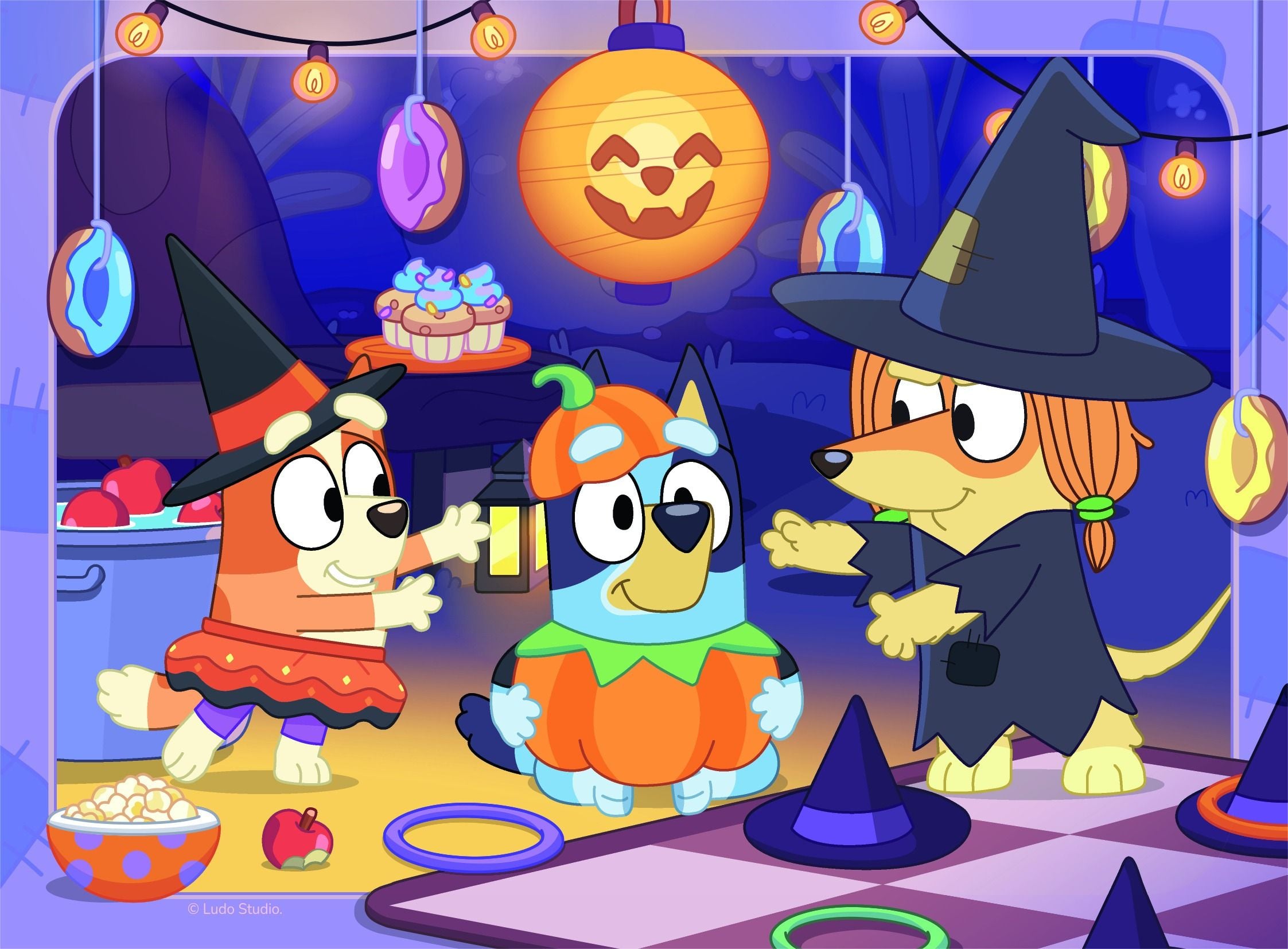 Ravensburger Bluey Halloween 4-in-a-Box Puzzle Set – Progressive Kids Halloween Puzzles (Ages 3+