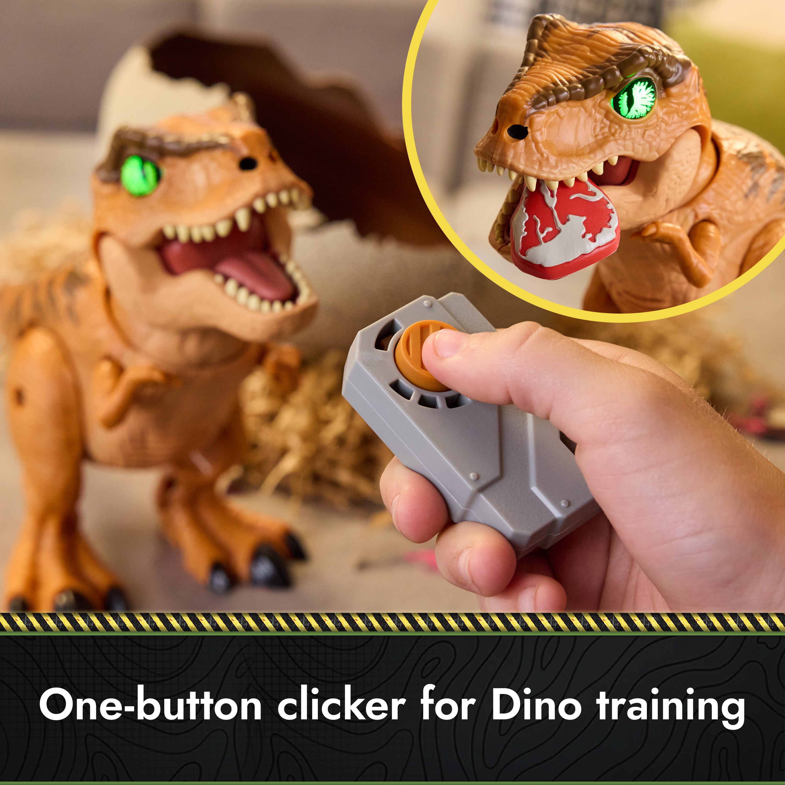 Spin Master Jurassic World Primal Hatch Interactive Hatching T-Rex – Hatch, Train & Raise Your Own Baby Dinosaur with 100+ Sounds (Ages 5+)