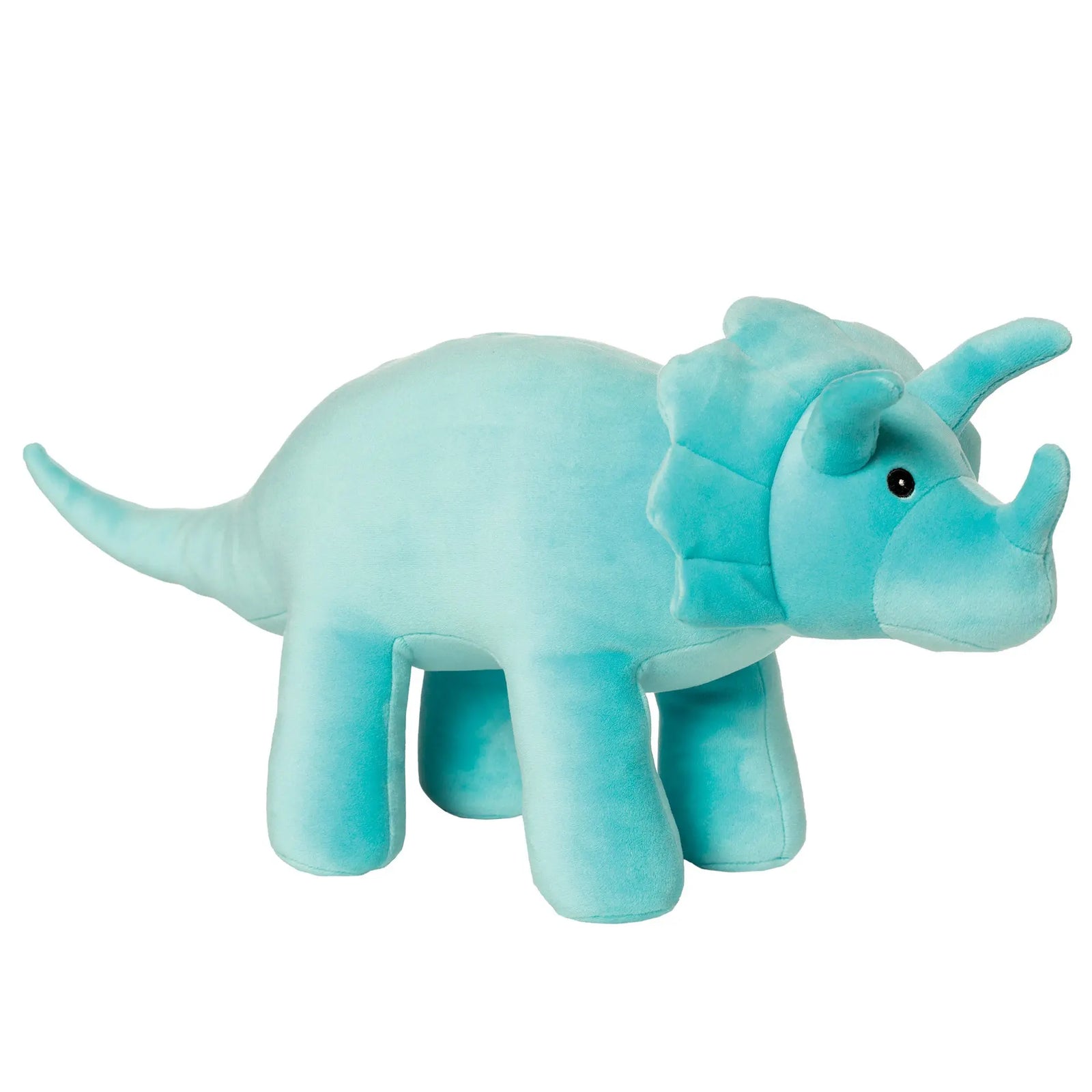 Manhattan Toy Spike Velveteen Triceratops Dinosaur 9.5" – Ultra-Soft Stuffed Dino Plush
