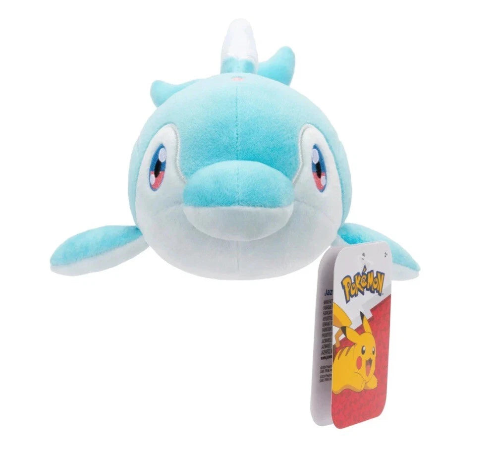 Pokémon Finizen 8-Inch Plush – Officially Licensed Jazwares Stuffed Toy, Scarlet & Violet Dolphin Pokémon (Ages 2+)