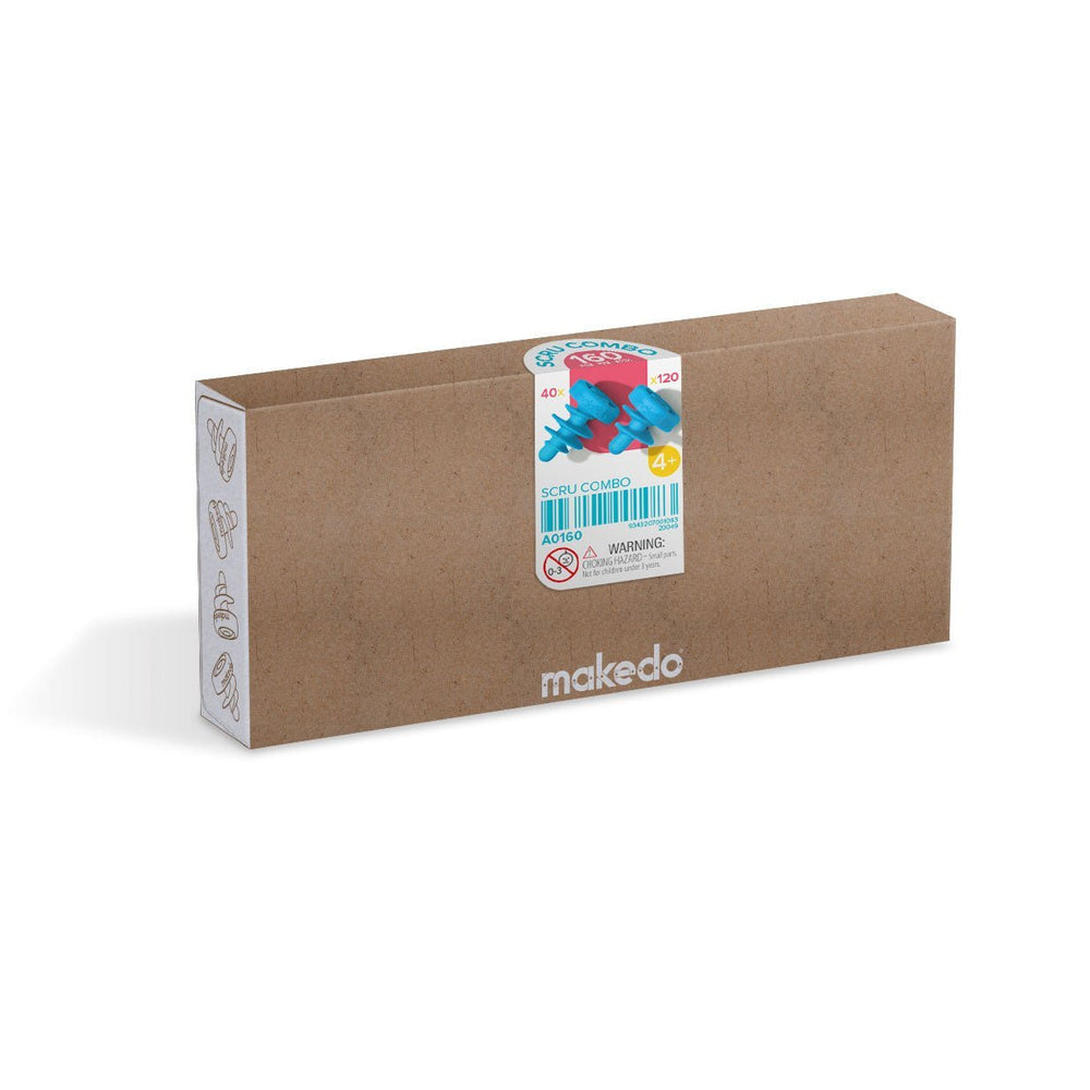 MakeDo Scru Combo 160 – 120 Scru + 40 Scru+ Connector Refill Pack (Ages 4+)