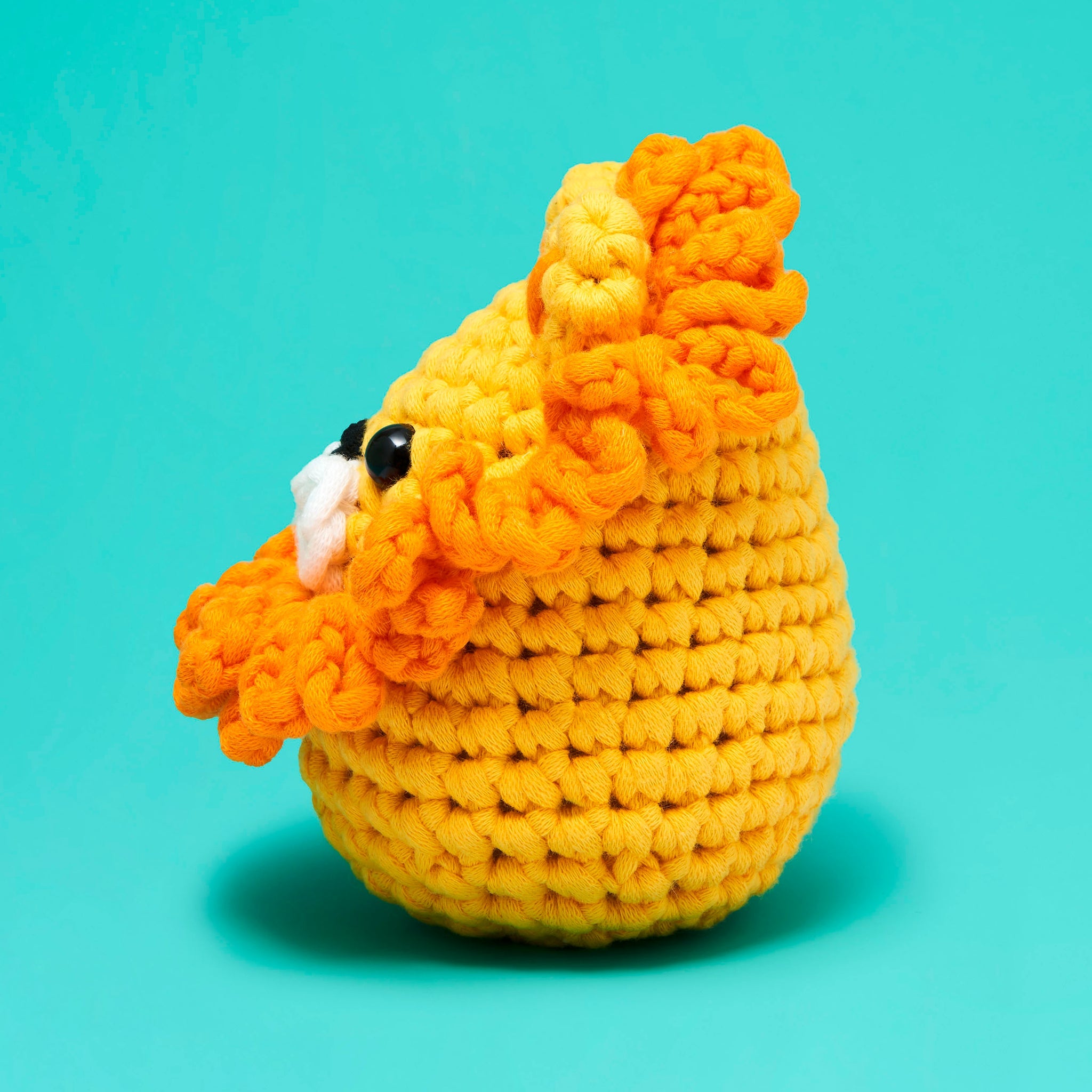The Woobles Sebastian the Lion Beginner Crochet Kit | Easy Amigurumi Lion for Ages 8+