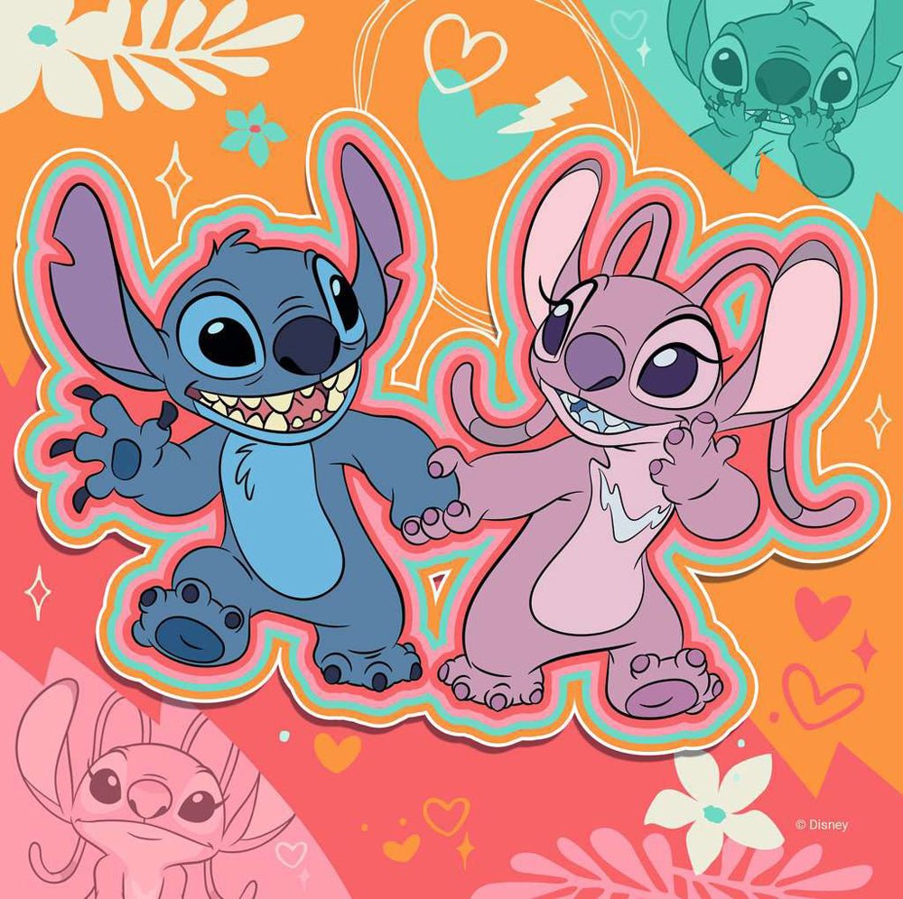 Stitch Play the Day Away 3x49 Piece Puzzle