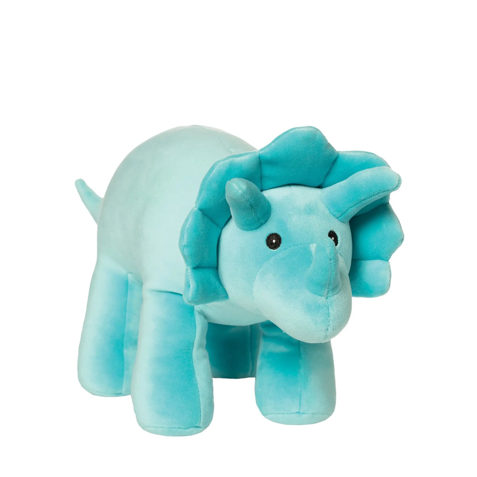Manhattan Toy Spike Velveteen Triceratops Dinosaur 9.5" – Ultra-Soft Stuffed Dino Plush