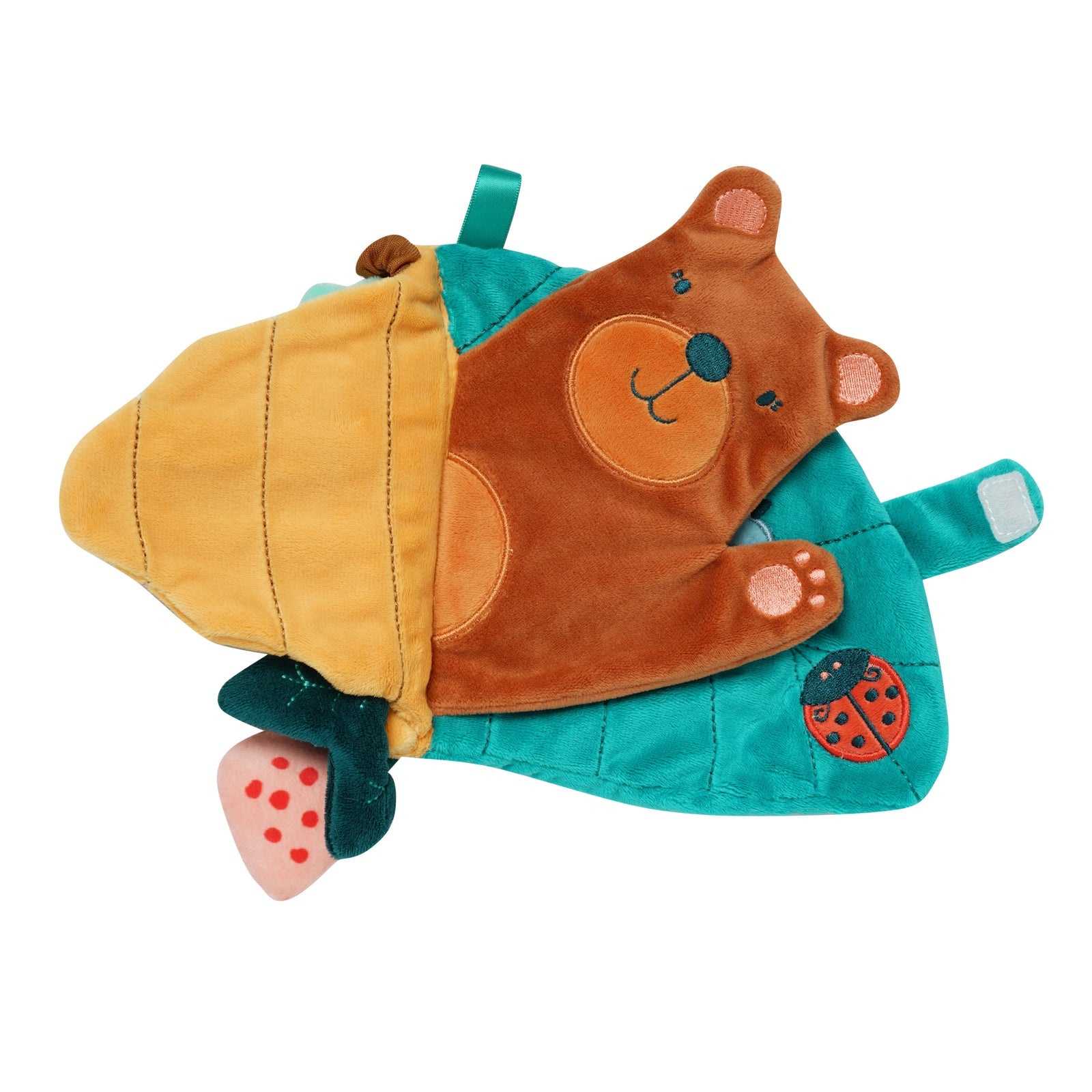 Manhattan Toy Happy Hive Soft Sensory Book – Crinkle & Texture Activity Book for Babies