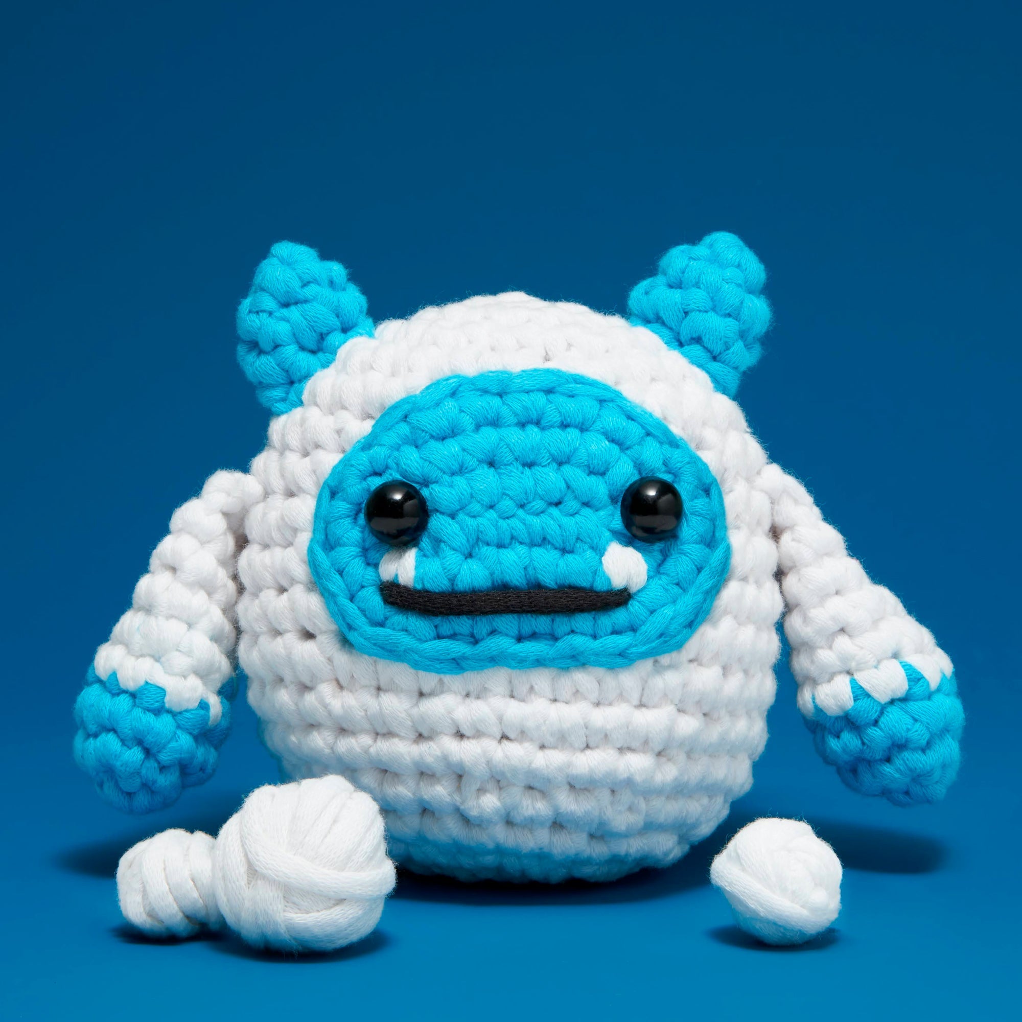 The Woobles Howard the Yeti Beginner Crochet Kit | Winter Amigurumi Kit for Ages 8+