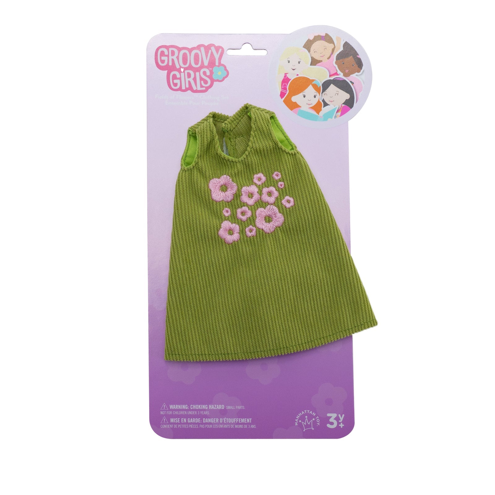 Manhattan Toy Groovy Girls Fields of Flowers Doll Outfit – Floral Sundress Clothing Set for 13" Groovy Girls Dolls (Ages 3+)