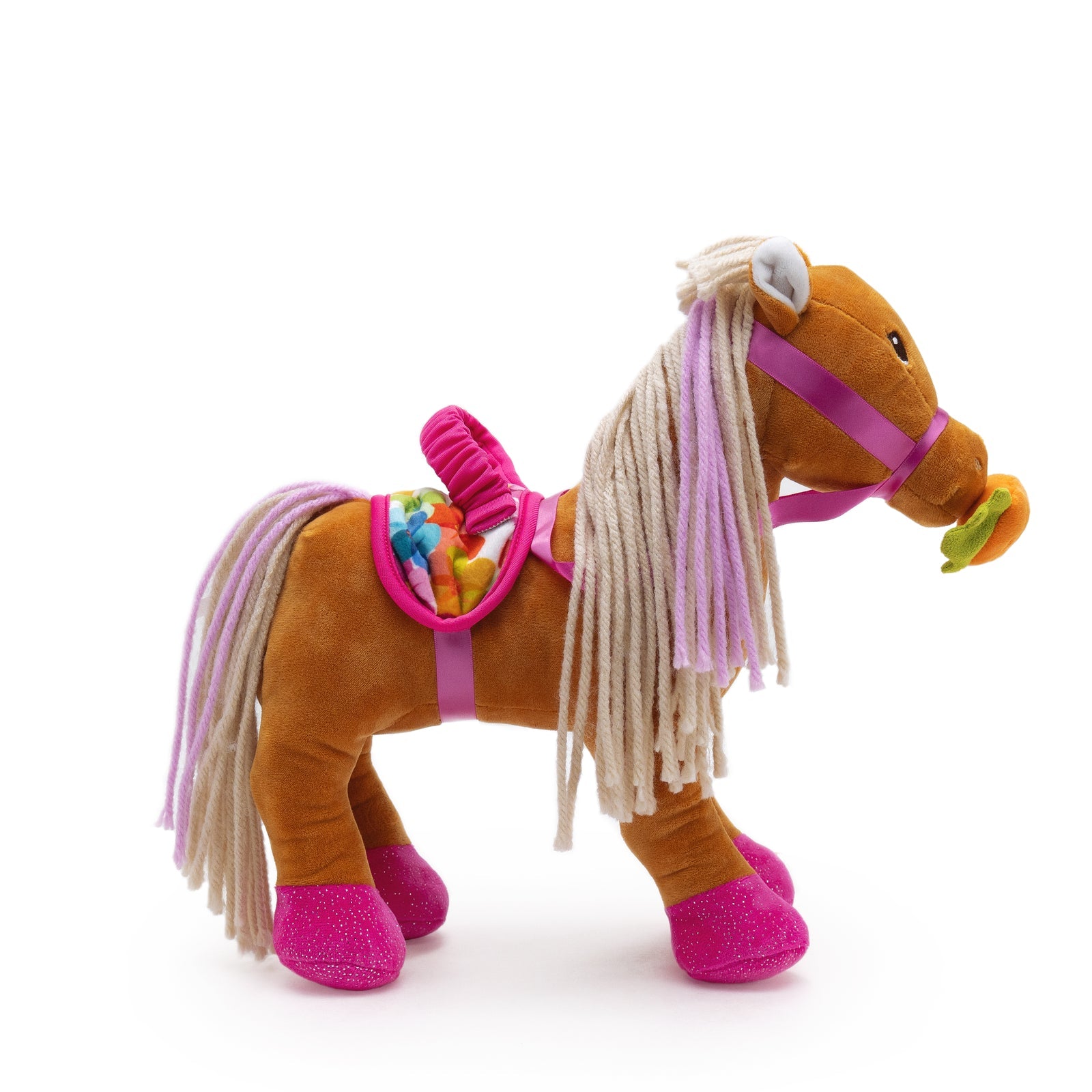 Manhattan Toy Groovy Girls Blossom the Groovy Horse – Soft Rideable Doll Horse with Magnetic Saddle (Ages 3+)