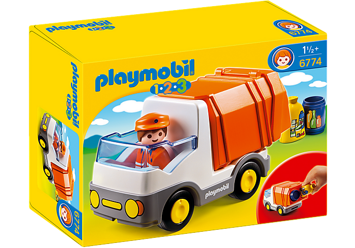 Playmobil 1.2.3 Recycling Truck