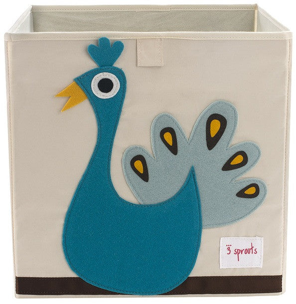 3 Sprouts Storage Box - Peacock