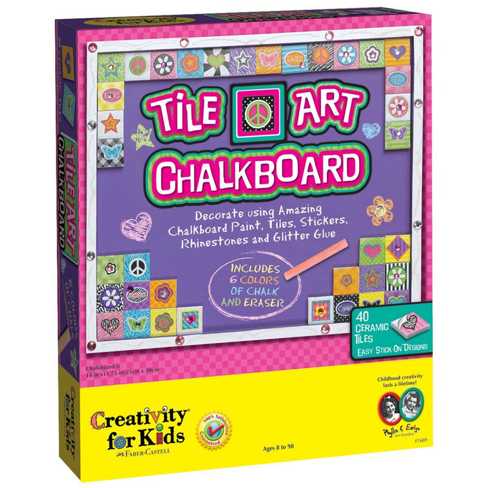 Creativity for Kids Tile Art Chalkboard