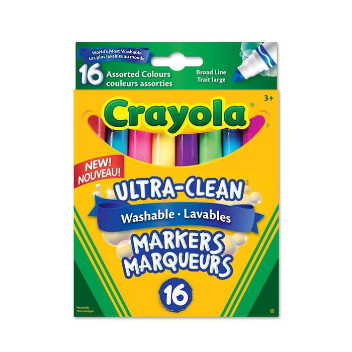 Crayola Washable Broad Line Marker-16 Colours