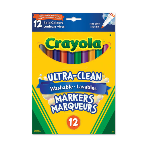 Crayola Washable Fine Line Marker-12 Colours