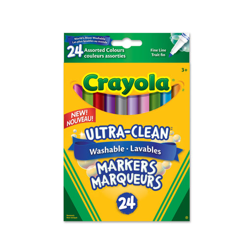 Crayola Washable Fine Line Marker-24 Colours