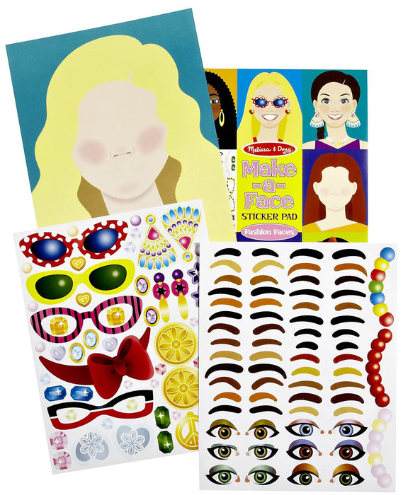 Melissa & Doug Make-A-Face Sticker Pad