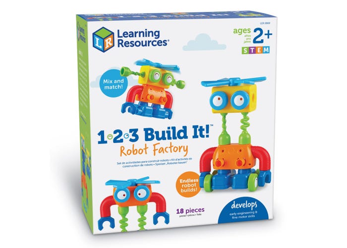 Learning Resouces 1-2-3 Build It! Robot Factory