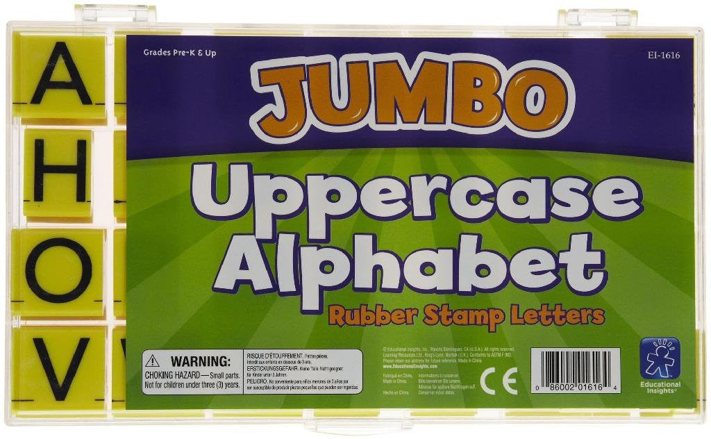Educational Insights Jumbo Uppercase Alphabet Stamps