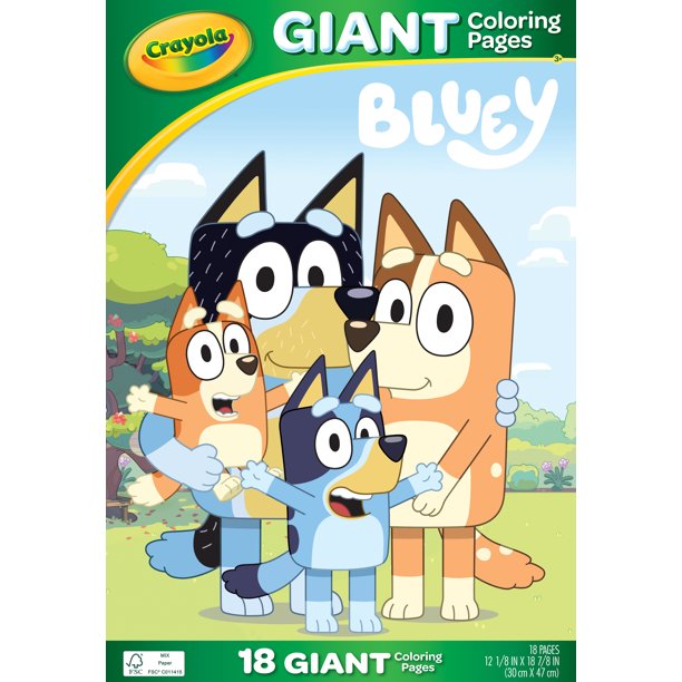 Crayola Bluey Giant Colouring Pages