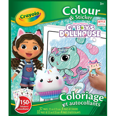 Crayola Gabby's Dollhouse Colour & Sticker Pad