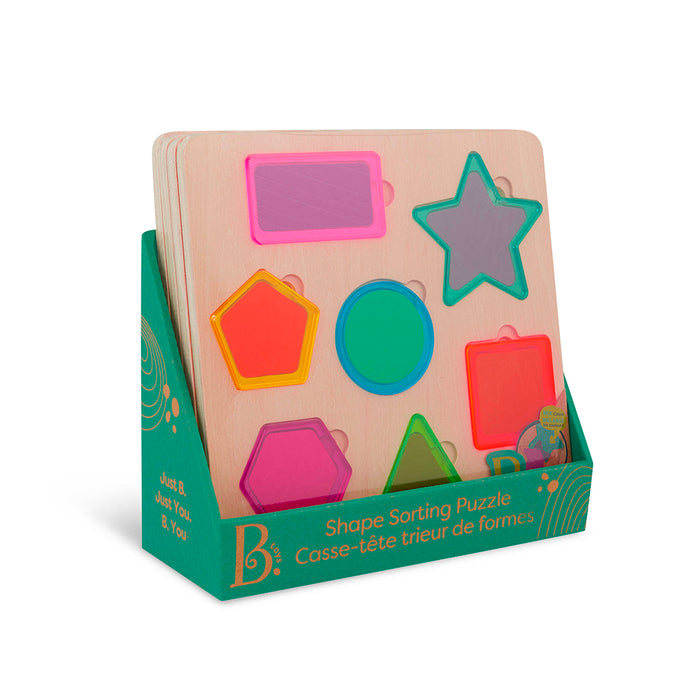 B. Toys Rainbow Stack N' Sort Wooden Puzzle