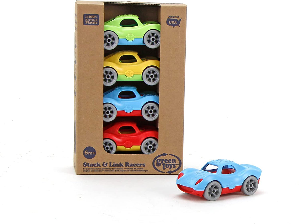 Green Toys Stack & Link Racers — Bright Bean Toys