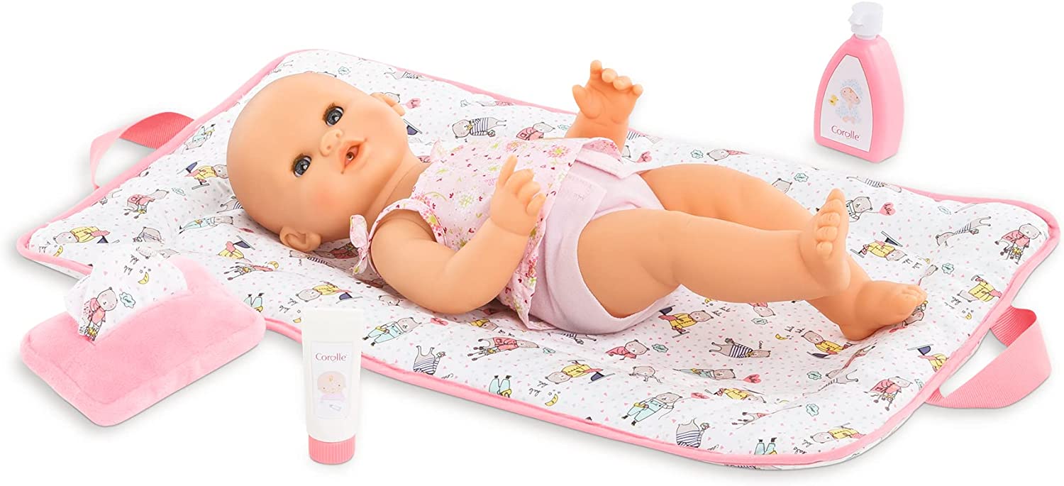 fond legemliggøre Dalset Corolle Changing Accessories Set (12" / 14" / 17" Baby Doll) — Bright Bean  Toys