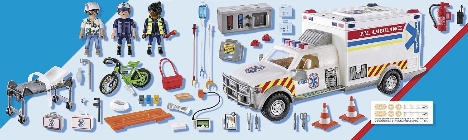 Rescue Vehicles: Ambulance with Lights and Sound