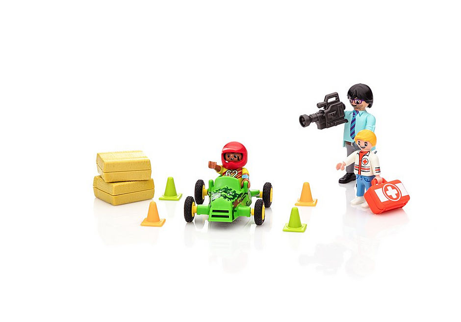 Playmobil Duck On Call - Ambulance Action Help the Racing Driver