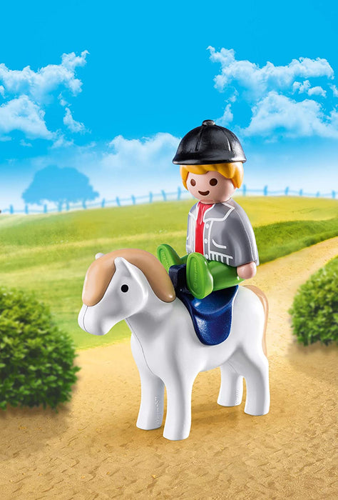 Playmobil 1.2.3 Boy with Pony